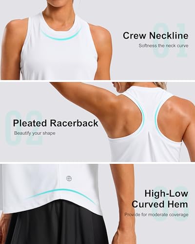 Women's Workout Tank Top - Lightweight Sleeveless Athletic Shirt
