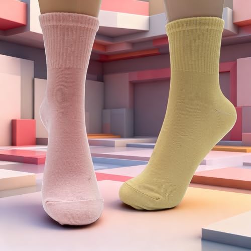 Cushioned Running Gym Socks for Women - Multicolor, 6 Pairs