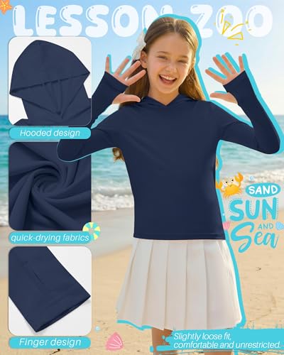 Girls Lightweight Active Hoodie with Thumb Holes - 9-10 Years