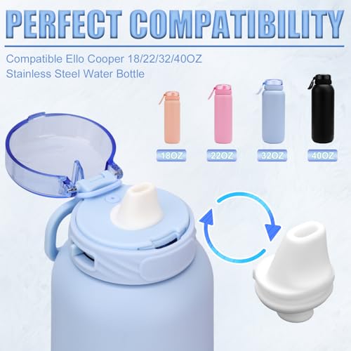 Silicone Bite Valve Replacement for Ello Cooper Water Bottles - 2 Pack