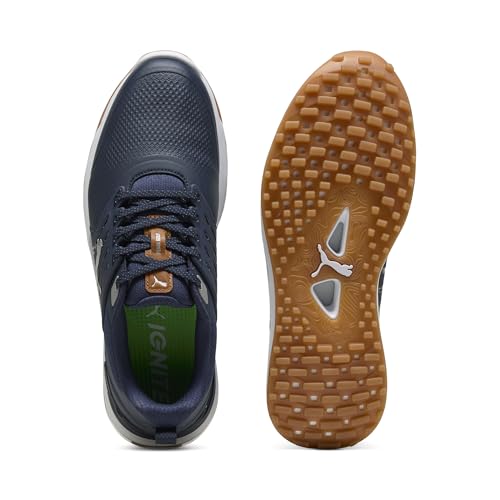 Men's Golf Shoes - Puma Ignite Elevate 2 - Size 10.5 Deep Navy/Puma Silver/Gum