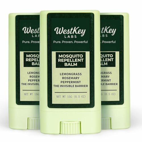 Natural Mosquito Repellent Balm Stick - 3-Pack (0.5oz Each)