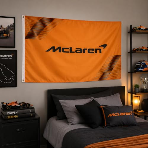 McLaren Flag Banner 3x5 Feet - Premium Outdoor Sports Fan Flag