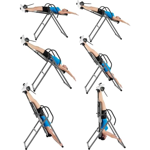 Heavy-Duty Inversion Table with Adjustable Headrest & Ankle Holders