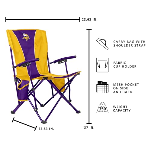 NFL Minnesota Vikings Folding Chair - Steel Frame with Cup Holders