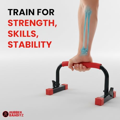 Lightweight Parallette Bars for Home Gym - Dip & Push Up Station