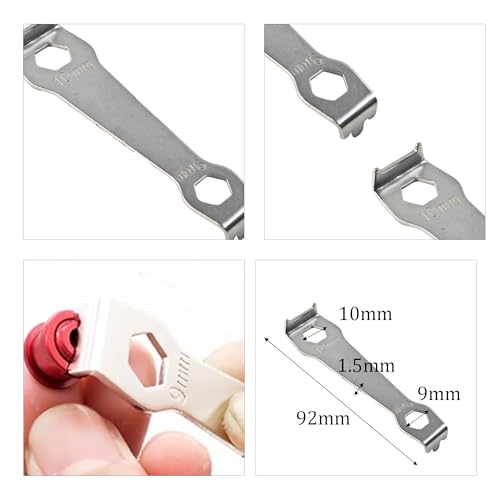 Blue Chainring Bolts - 5pcs 7075 Aluminum with Tool