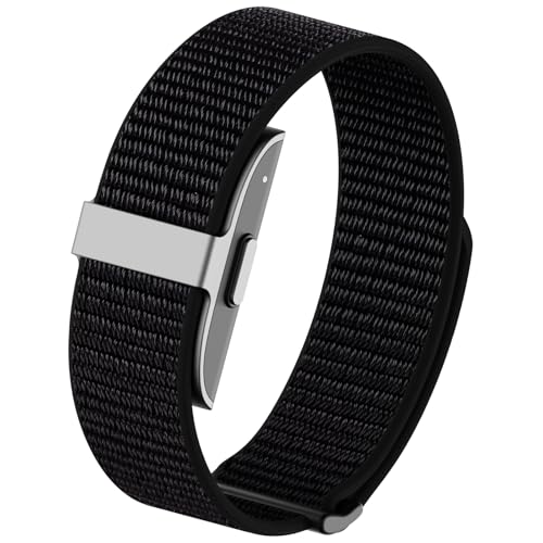 Nylon Loop Sport Watch Band Replacement Strap - Black