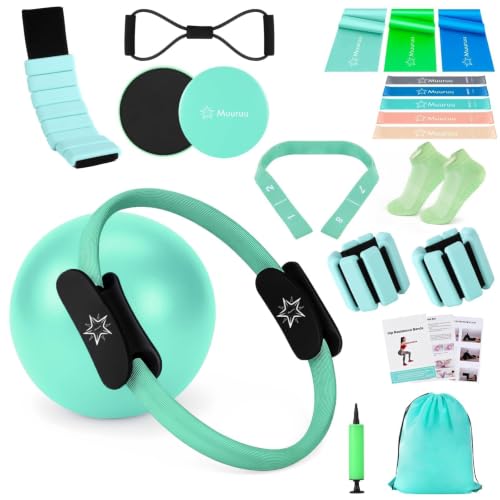 Comprehensive Pilates Kit with Magic Circle, Ball, Weights & Bands