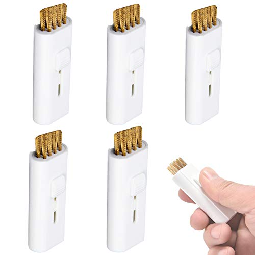 VEASAERS 5 Pack White Mini Golf Club Brush Groove Cleaner for Irons & Putters