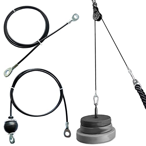 Heavy Duty Fitness Pulley Cable - 59-Inch Steel Wire Rope