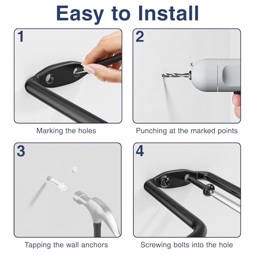 Wall Mount Sports Ball Holder Rack for Basketball & Soccer