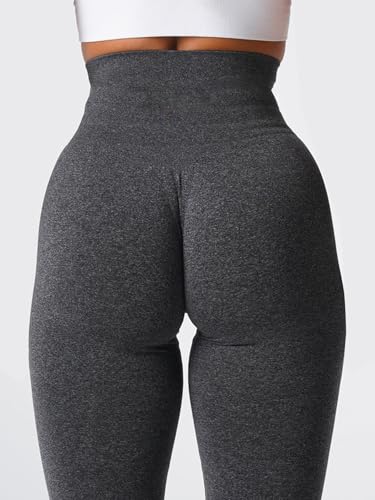 High Waist Tummy Control Seamless Leggings - Medium / Black