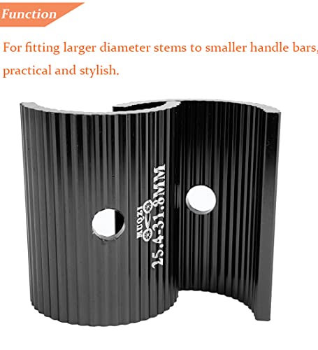 Bike Handlebar Shim 25.4 to 31.8mm - Aluminium Alloy - Black