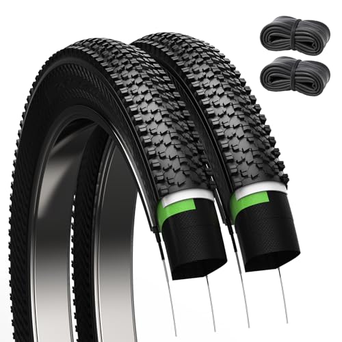 26 x 1.95 Inch Mountain Bike Tires - Puncture-Resistant 2-Pack