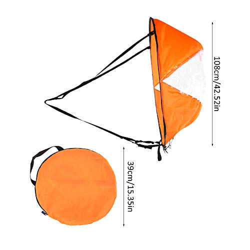 15-Inch Foldable Kayak Sail Kit with Clear Window