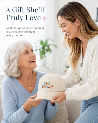 Adjustable Cotton Grandma Hat – Beige Gift for Grandkids Waldeal