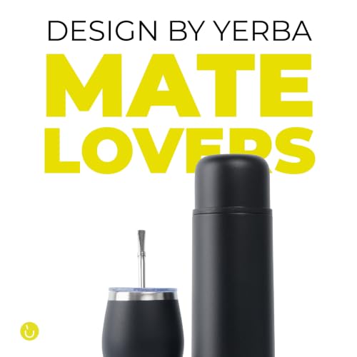 BALIBETOV Yerba Mate Set with Gourd & 25 oz Flask – Full Black