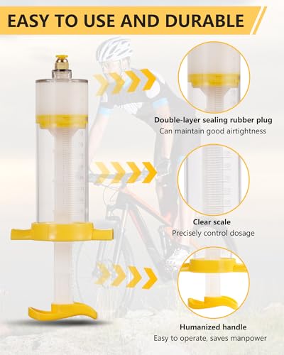 Tubeless Tire Sealant Injector - 120ml with Push-in Connector