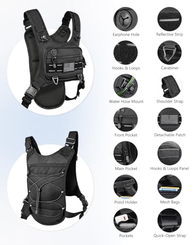 Hydration Backpack with 2L Bladder - Lightweight Hiking Vest