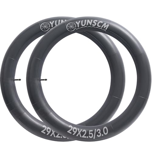 YunSCM 29x2.5/3.0 Bike Tubes - Premium Butyl Inner Tubes with Schrader Valve (2 Pack)