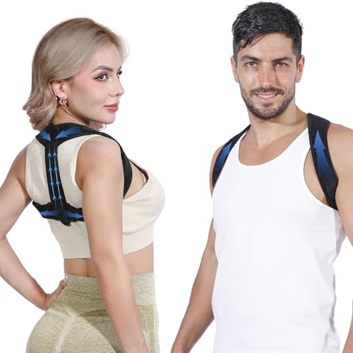 Posturace Posture Corrector for Women & Men - Adjustable Upper Back Brace Straightener, Shoulder, Neck, Scoliosis and Pain Relief