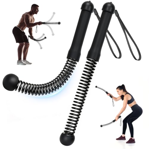 Cordless Battle Rope for Home Gym - 2PCS Weighted Ropes, Black