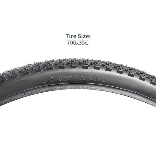YunSCM 700C Road Bike Tires 2-Pack 700x35C Anti-Puncture Cycling Tires
