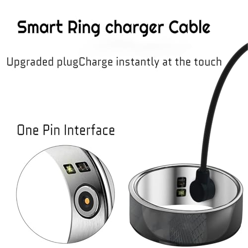 2 Pcs Magnetic Smart Ring Charger Cords - Fast Charging for 4mm Devices