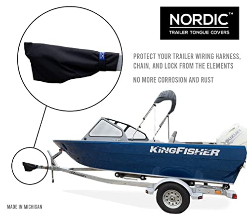 Trailer Tongue Cover - 28" x 14" Waterproof Protection - Black