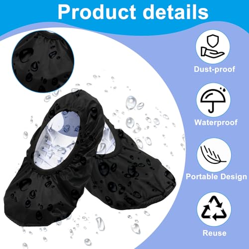 Bowling Shoe Covers - Medium Non-Slip PVC & Polyester Protectors