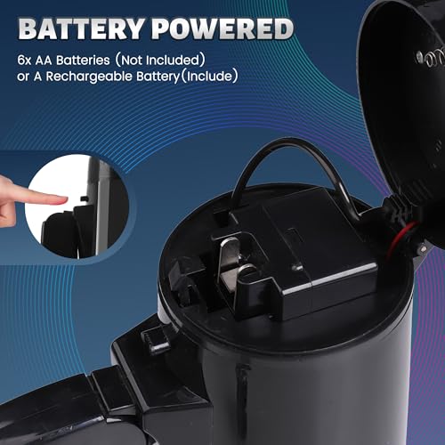Portable 35W Megaphone Bullhorn with Siren & Detachable Mic - Black