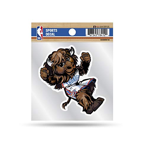 NBA Mascot 4x4 Decal - Oklahoma City Thunder Team Color