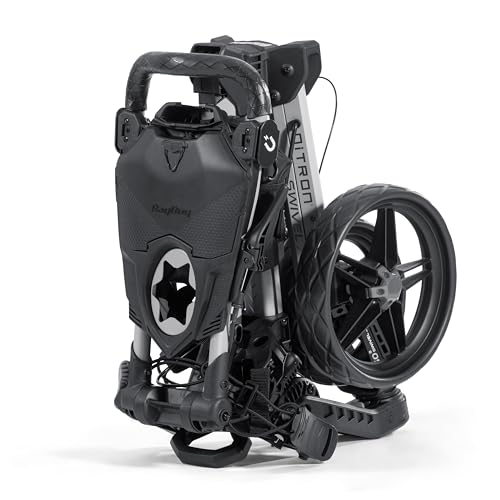 Nitron Swivel Golf Push Cart - Silver/Charcoal
