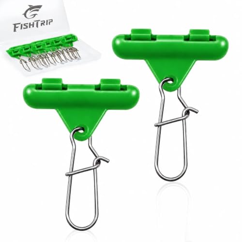 Green FishTrip 50pcs Sinker Slides for Fishing Rig Catfish & Saltwater Fishing