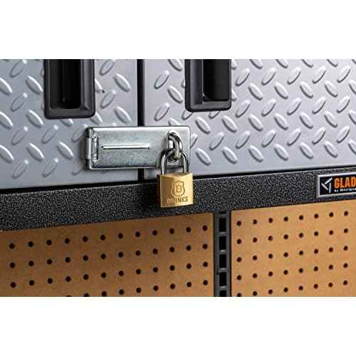 BRINKS - 40mm Solid Brass Keyed Padlock with 7/8¡± Shackle Clearance, 4-Pack - Chrome Plated with Hardened Steel Shackle, (171-40401)