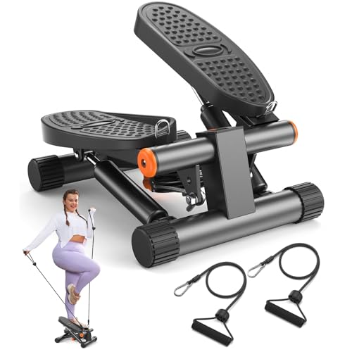 Mini Stepper with Resistance Bands & LCD Monitor - 300LBS Capacity