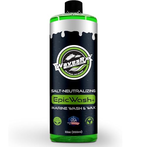 WAVESRX 32oz Salt Neutralizing Boat & Jet Ski Wash with SiO2 Surface Protection