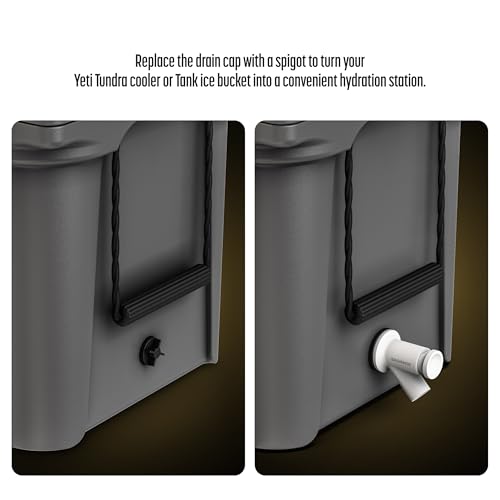 Galvanox Water Dispenser Spigot for Yeti Tundra & Tank Coolers, Leak-Proof Push-Button