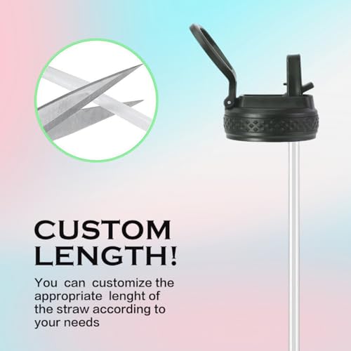 Straw Lid Compatible with ThermoFlask 18OZ/24OZ/32OZ/40OZ/64OZ Water