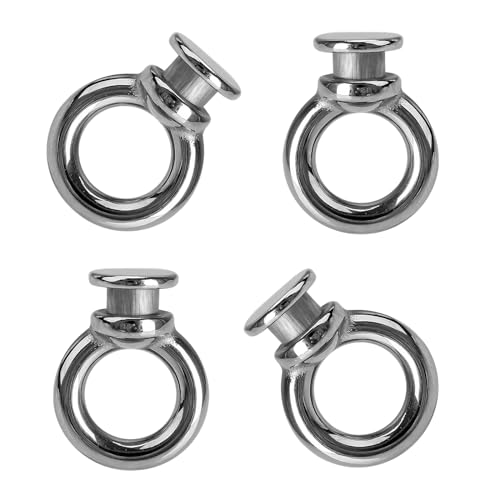 Boat Fender Hanger Clips - Stainless Steel Lock Eyes, 4 Pcs