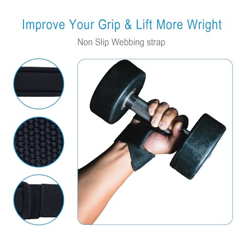 Heavy-Duty Lifting Wrist Straps for Weightlifting & Deadlifts