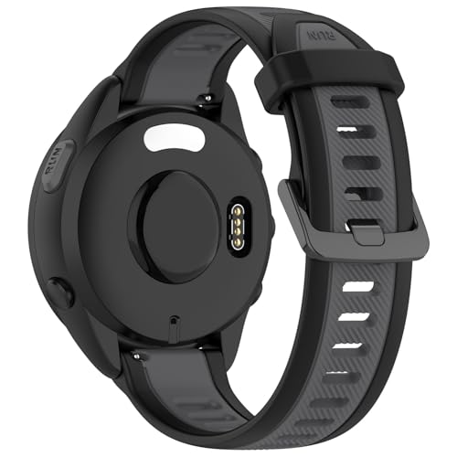 20mm Silicone Replacement Watch Band for Garmin - Black