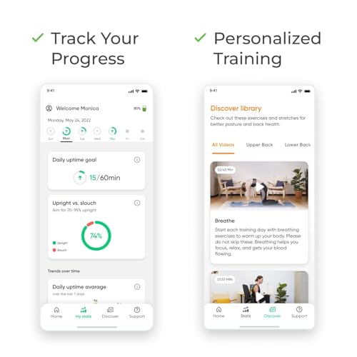Posture Trainer & Tracker with Smart App - Upright GO 2