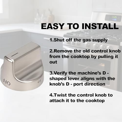W11239985 Gas Stove Knobs 5PCS, Replaces W11032553 W10850015 W11366438, Compatible with Whirlpool WFG550S0HZ0 WFG550S0LV1 WFG525S0HV1 WFG535S0JV0 WFG550S0HV0 WFG525S0JZ0