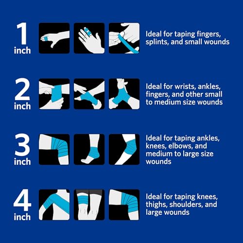 Self-Adhering Elastic Bandage - Non-Latex, 1 Inch, 2 Rolls - Tan