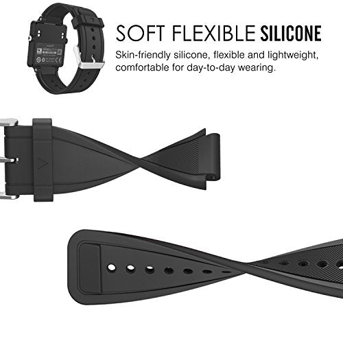 Garmin Vivoactive Acetate Watch Band - Black Replacement Strap