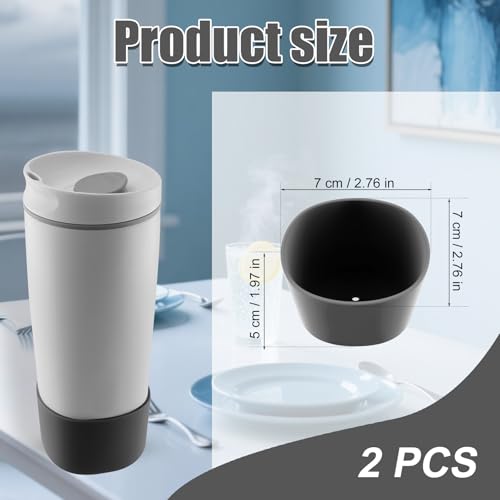 Silicone Boot Covers for Owala SmoothSip Slider Tumblers - Black, 2pcs