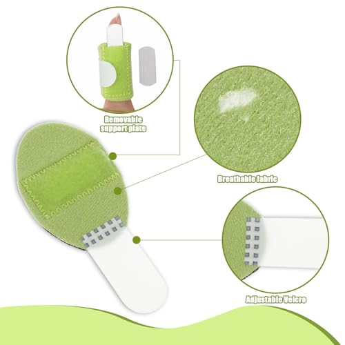 8 Pcs Trigger Finger Splint Kit - Adjustable Support Brace