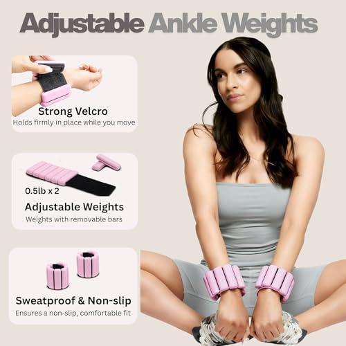 Home Pilates Kit with Ring & Ball Set - Beige Ankle Weights